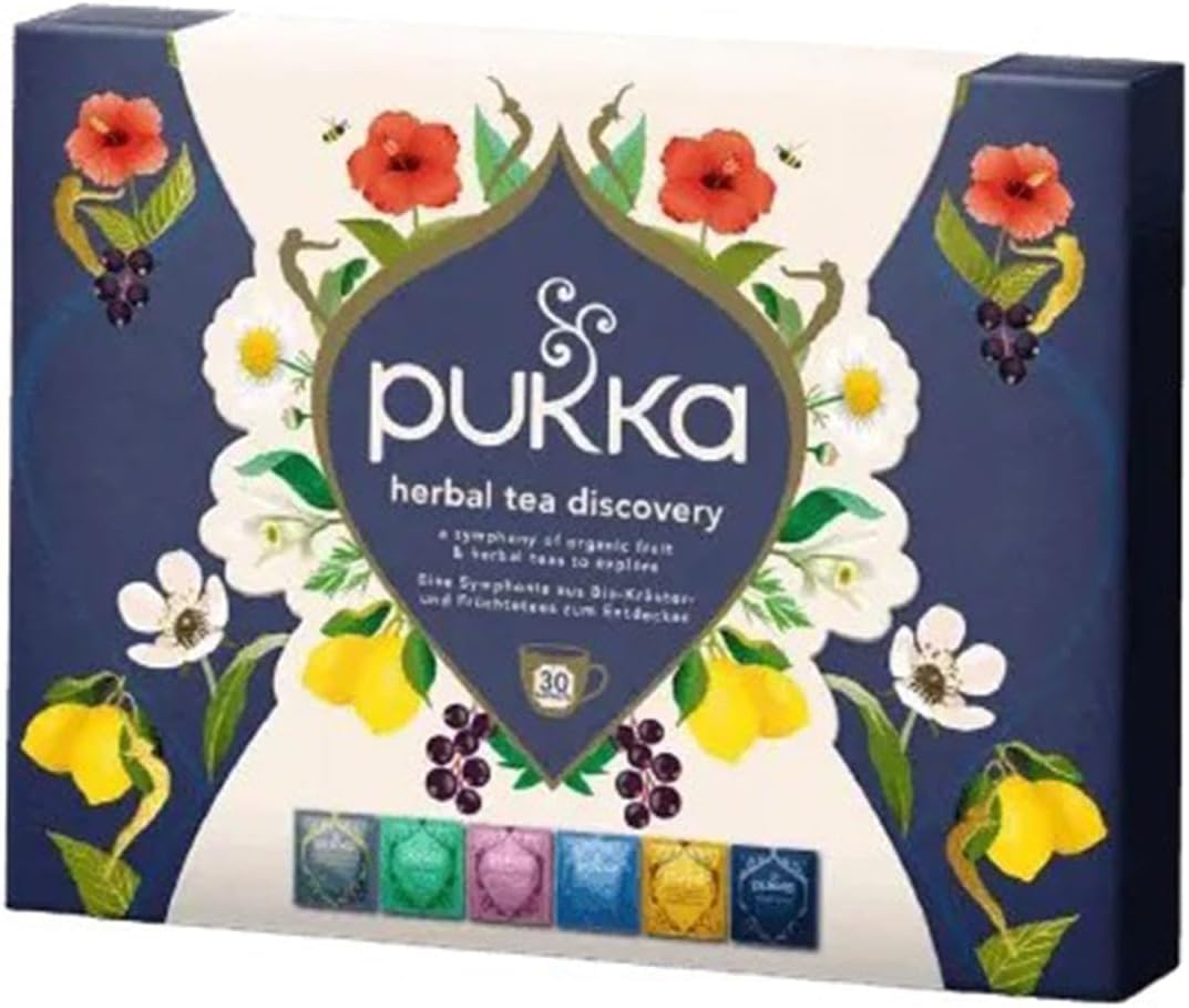 Pukka Herbs Organic Premium Herbal Tea Discovery Gift Box 30 Sachets